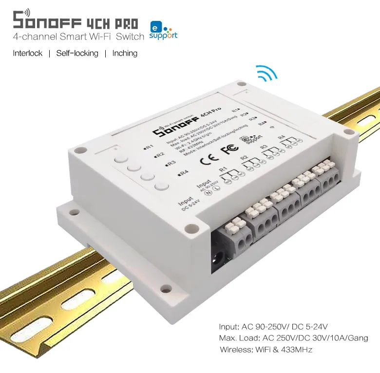 Sonoff 4CH Pro|Модули для умного дома| |