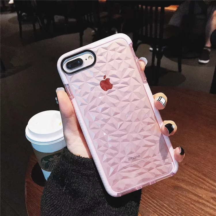 Роскошный чехол Capa Bling Прозрачный мягкий с алмазным узором для Huawei P10 P20 P30 PLUS Lite mate