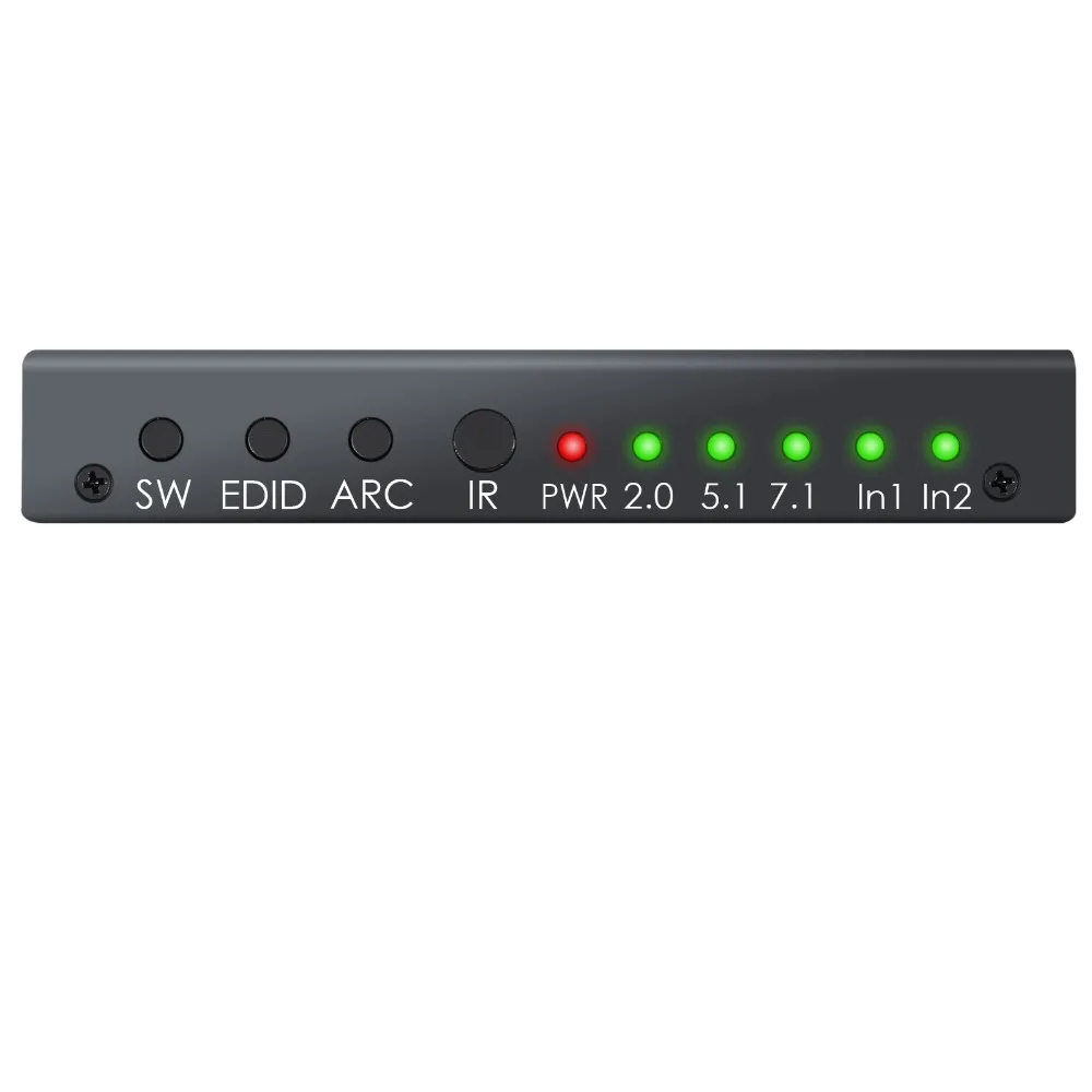 Proster преобразователь аудиосигнала HDMI 2x1 HDMI 2,0 переключатель с аудио экстрактором поддержка 4K@ 60Hz пульт дистанционного управления Blu-Ray плеер Xbox One
