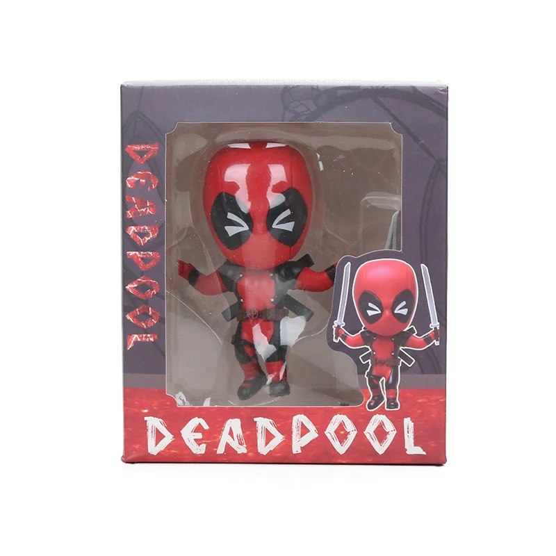 two swords box Новинка, 10 см, игрушки Marvel, Дэдпул, фигурка качающейся головы, 1/10 масштаб, окрашенная, Уэйд Уинстон Вилсон, супергерой, Коллекционная модель, куклы, игрушка - Цвет: two swords box