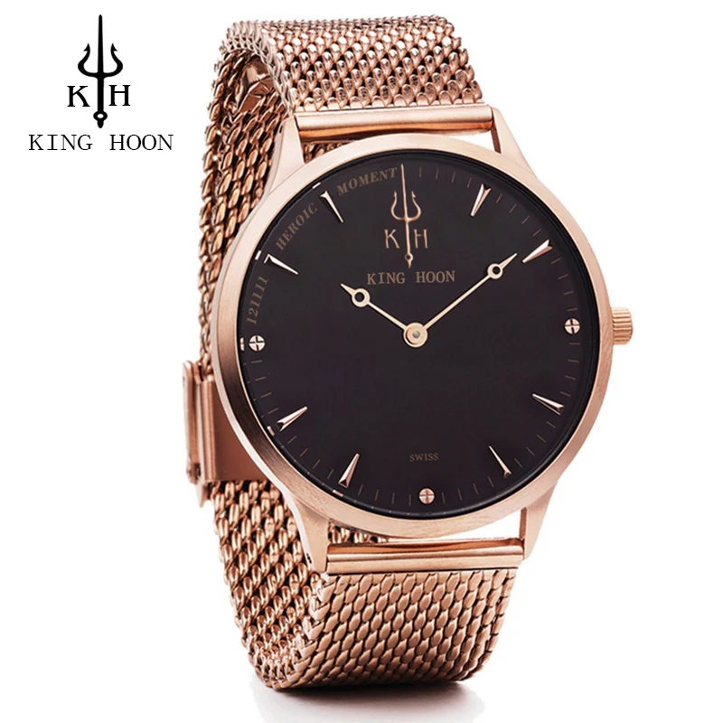 

Casual Mens Watches Top Brand Luxury Quartz Watch Men Waterproof Sport Military Watches Men Leather Relogio Masculino KING HOON