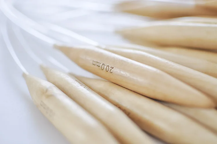 Спицы для вязания из натурального бамбука 20 мм|needle crochet|double pointneedles knitting |