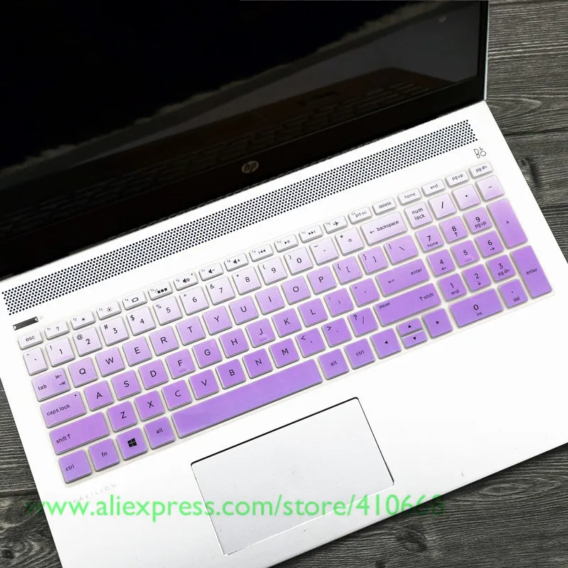 Gradual purple 15 15,6 дюймов чехол для клавиатуры ноутбука протектор для hp pavilion ENVY x360 15-BP003TX 15-bp105TX 15,6 ''/X360 15-BP BQ серии - Цвет: Gradual purple