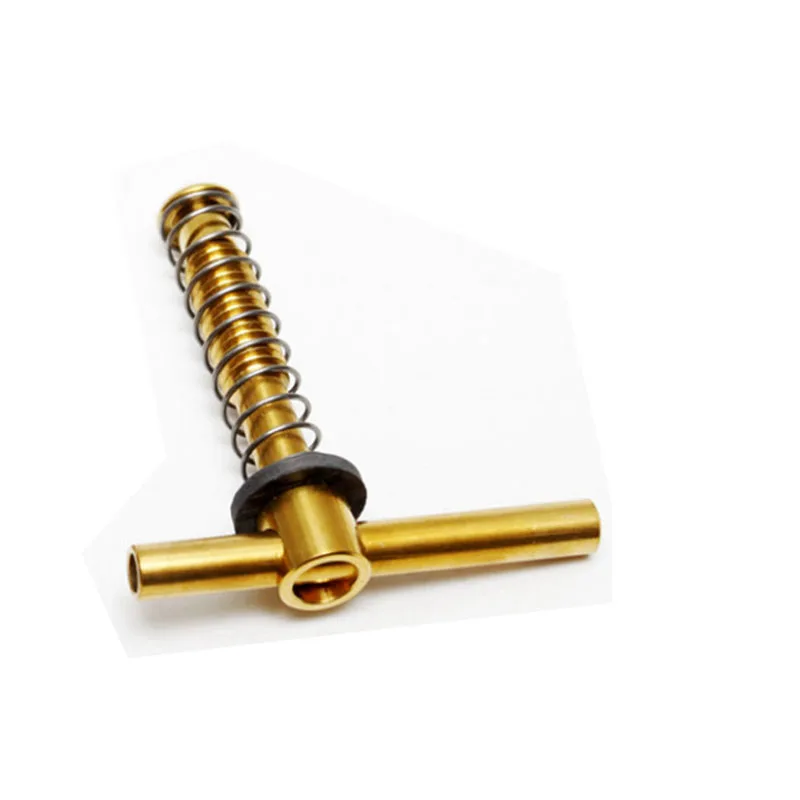 TI gold lever 1 шт. титановый материал шарнирные рычаги(Концевая гайка) для Brompton складной велосипедной рамы Quick Release - Цвет: TI gold lever