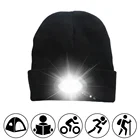 Теплая вязаная шапка с 6 светодиодный Ами, перезаряжаемая через USB, Hands Free шапка с фонариком, для скалолазания, рыбалки, езды на велосипеде, бега, кемпинга, ветрозащитное снаряжение