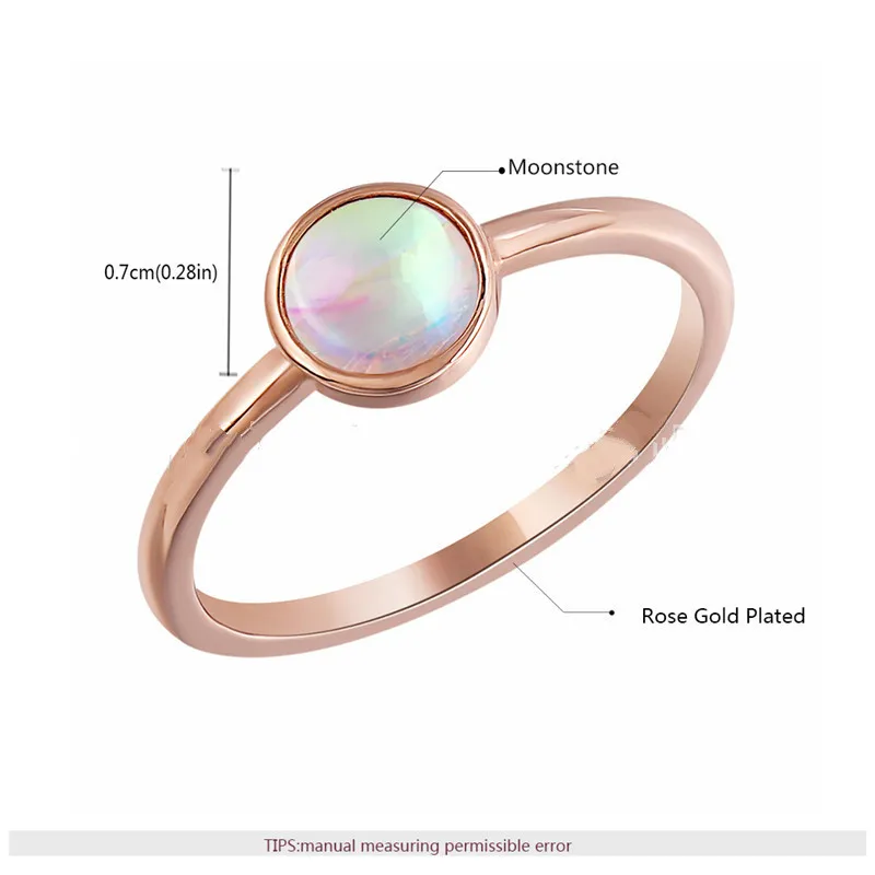 Женский комплект украшений из 3 предметов колье розового золота с лунным камнем