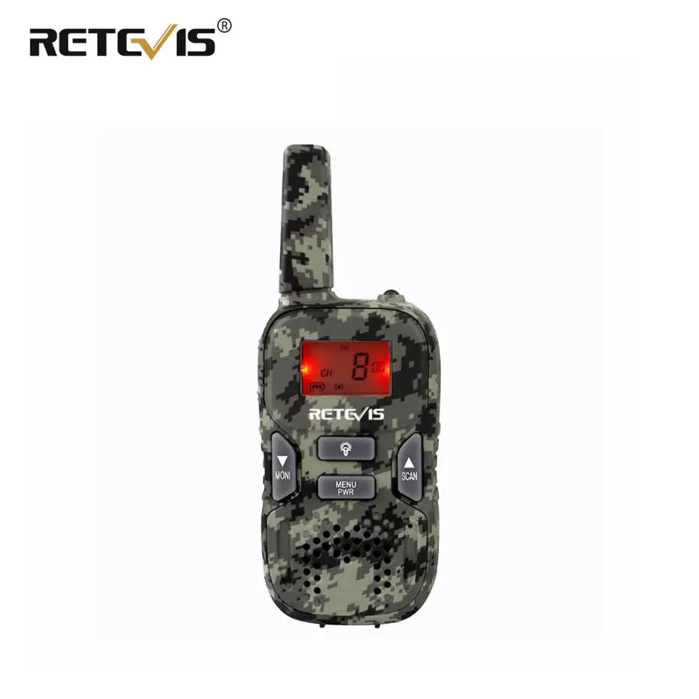 

Рация Retevis RT33 детская, 0,5 Вт, 8/22 канала, с фонариком