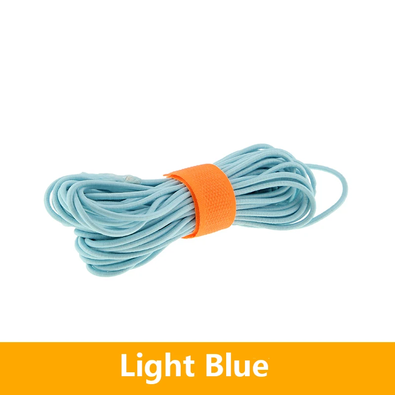 Light Blue 10meters diameter about 2.8mm colorful high elastic rubber rope string - Цвет: Light Blue