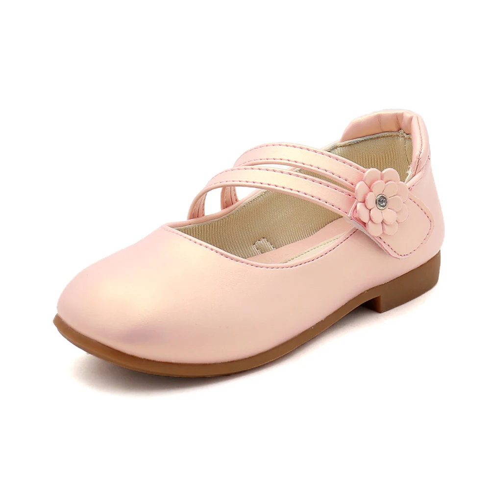 CUZULLAA Kids Causal Shoes For Girls Flower Hook &amp Loop Flat Children Princess Fashion Sneakers Size 26-36 | Детская одежда и