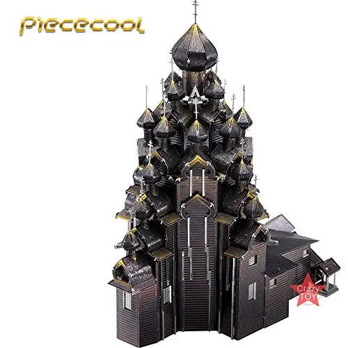 Piececool 3D металлическая головоломка Россия Kizhi церковь трансфигу Строительная модель комплект P088-KYS DIY 3D лазерная резка сборка головоломки игрушки