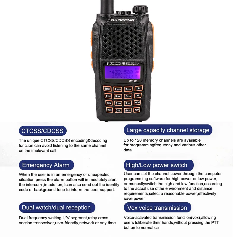 2 шт. портативная рация для baofeng 7 Вт|powerful walkie talkies|walkie talkieradio communicator |