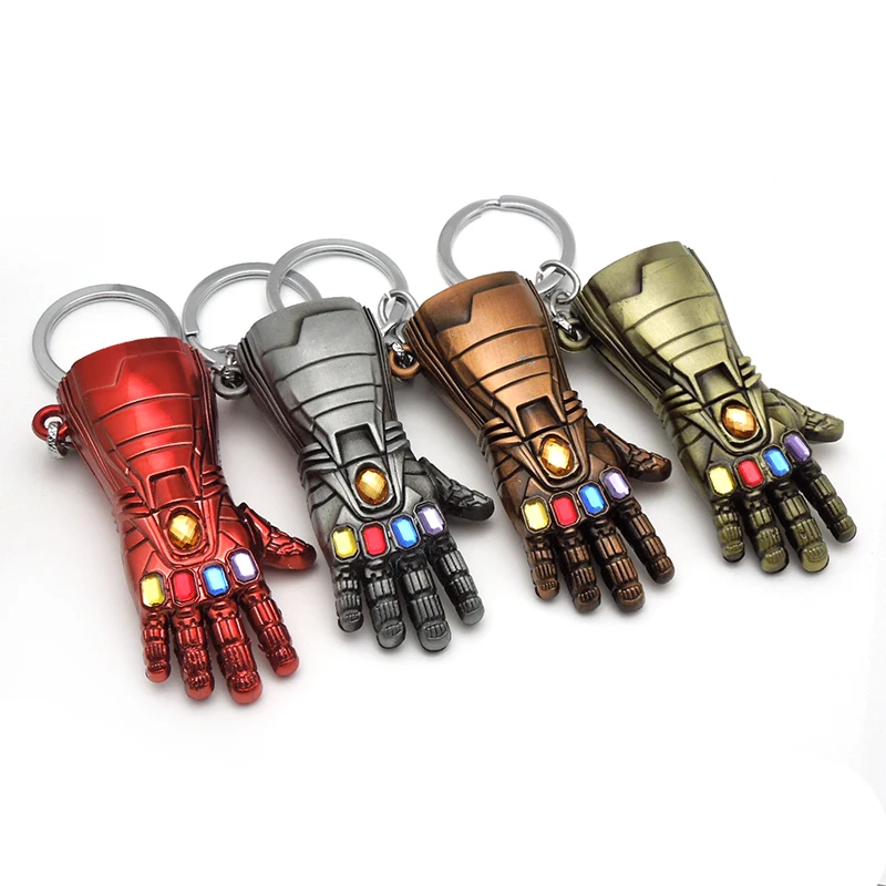 Мстители 4 Бесконечность войны брелок с Железным человеком Thanos мощность Gauntlet 3D