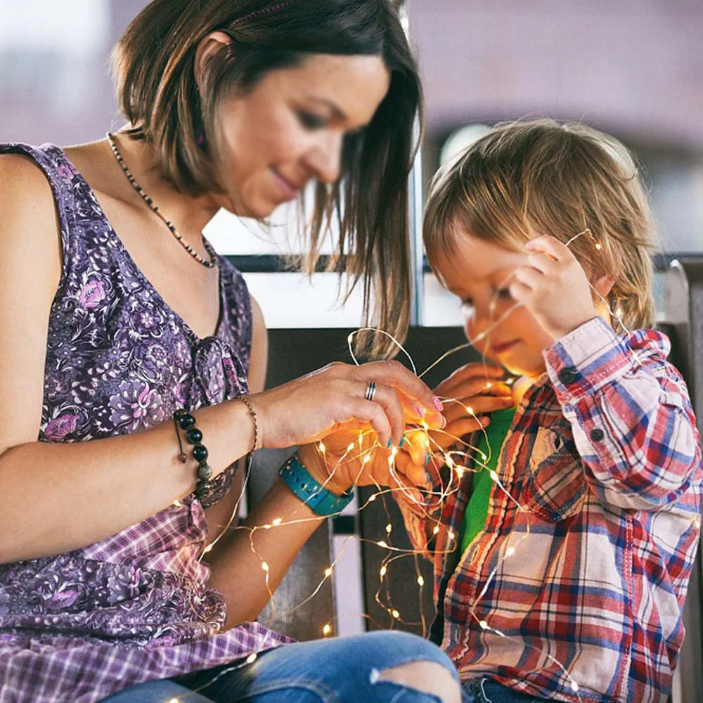 Plastic Hanging String Lights LED Bulb Fairy Copper Wire Strip Xmas Party Home Decoration | Glow Supplies