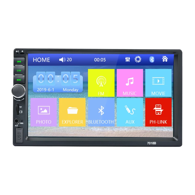 HD 7 &quotдвойной 2Din Bluetooth автомобильный стерео радио FM/MP5 плеер сенсорный экран