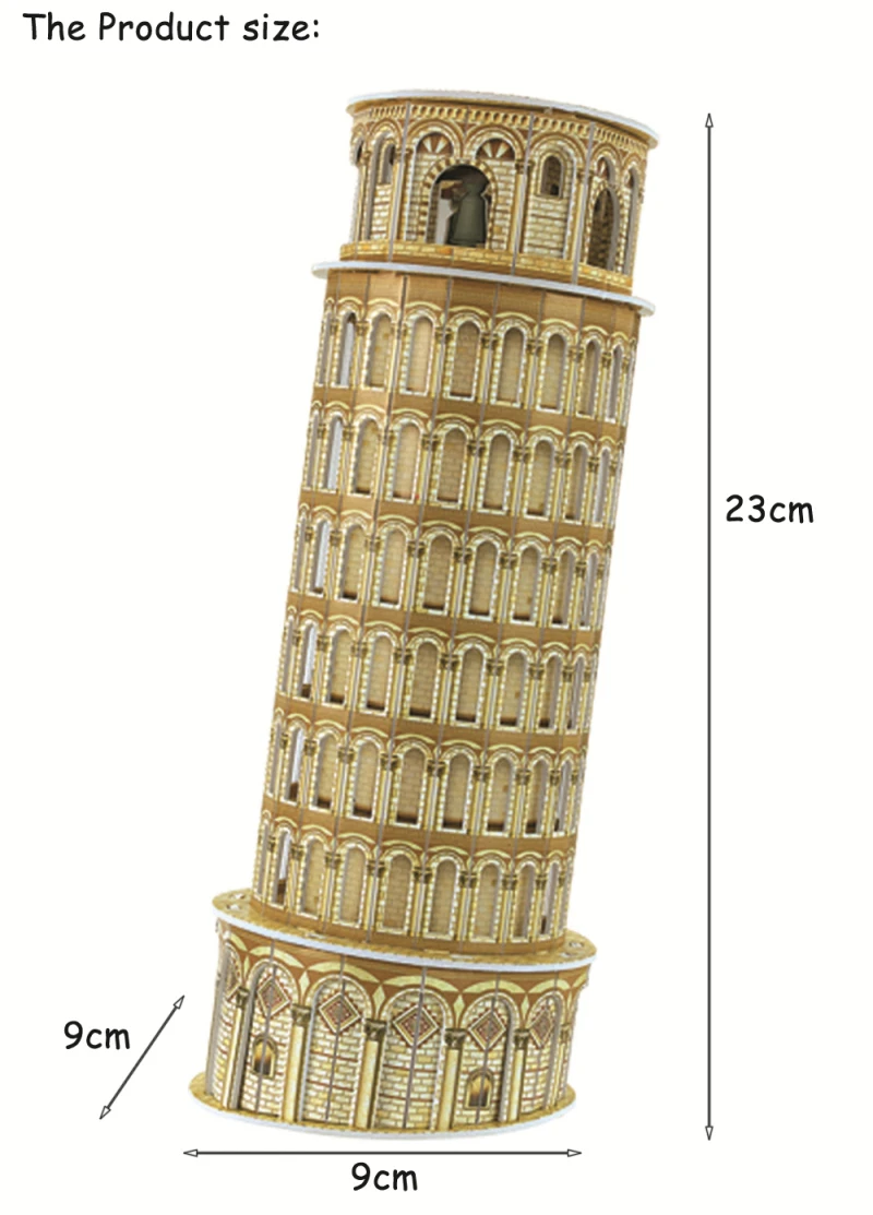 Известный Строительная головоломка Пизанская башня 3D головоломки здания