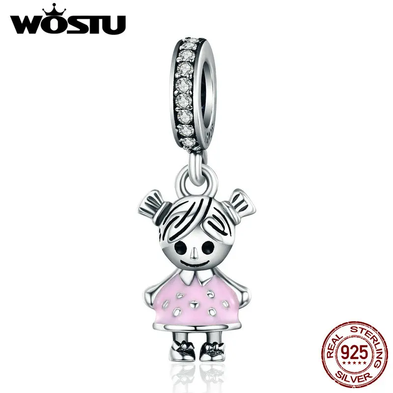 WOSTU/горячая распродажа Стерлинговое Серебро 925 пробы Очаровательная подвеска для