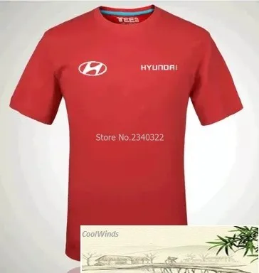 4s магазин комбинезоны с коротким рукавом Hyundai футболка по индивидуальному заказу