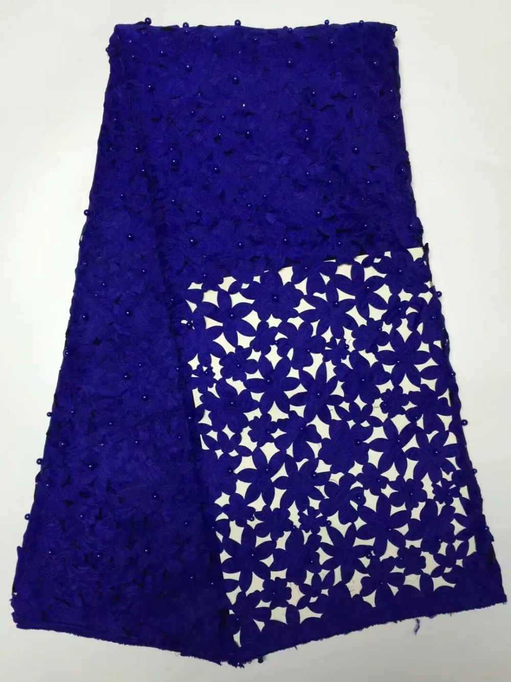 Новейшая африканская ткань высокого качества с бусинами доступна в