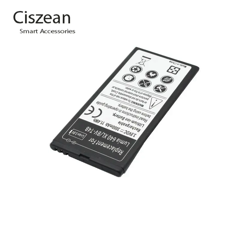 Ciszean 2x 3000mAh BV-T4B BVT4B Replacement Battery + Charger For Microsoft Nokia Lumia 640XL RM-1062 RM-1063 RM-1064 batteries | Мобильные