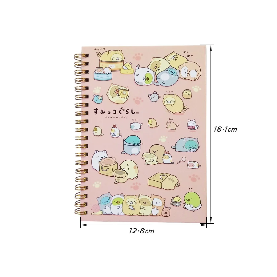 4 шт./партия Kawaii спиральная спираль записная книжка/дневник/офисные школьные принадлежности мультфильм Rilakkuma& Sumikkogurashi 2 стиль