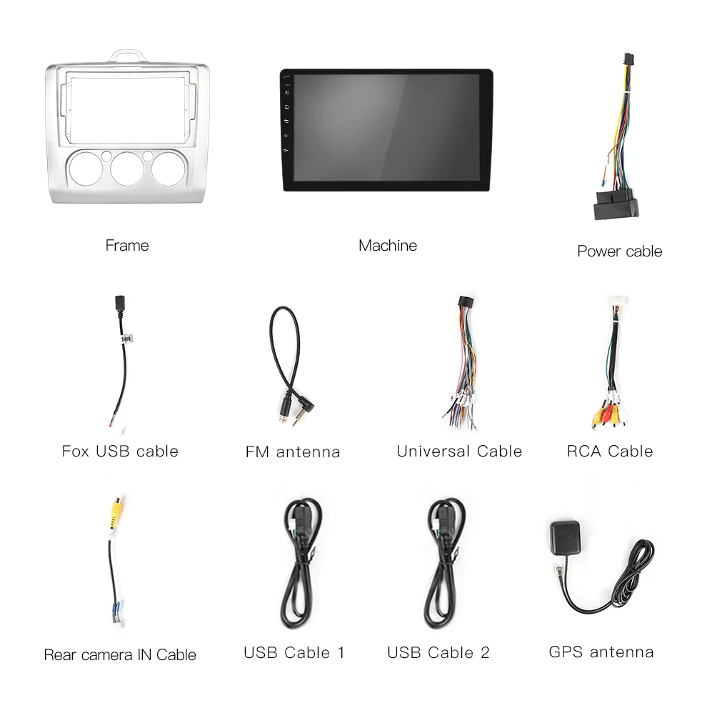2din Android 8,1 автомобильный радиоприемник 9 дюймов gps навигация Bluetooth для 2005-2011 Ford Focu стерео Мультимедийный плеер авторадио