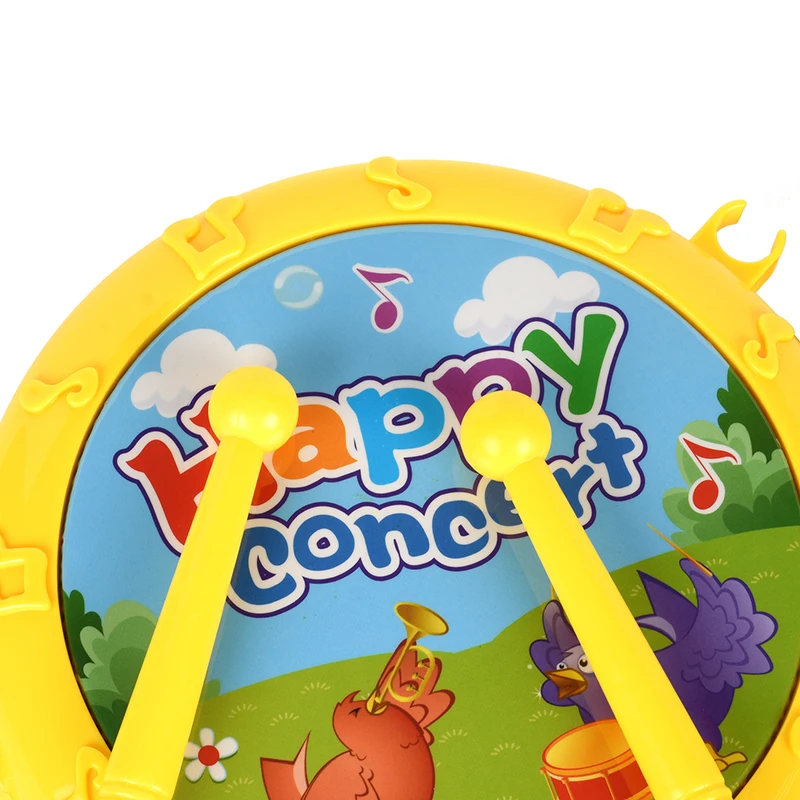 5 шт./компл. красочные развивающие игрушки барабан/колокол/труба/песочный