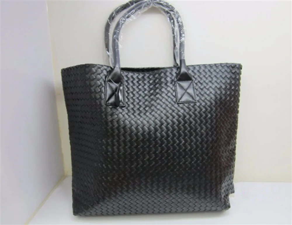 Новые модные женские сумки на плечо из искусственной кожи классический тканый