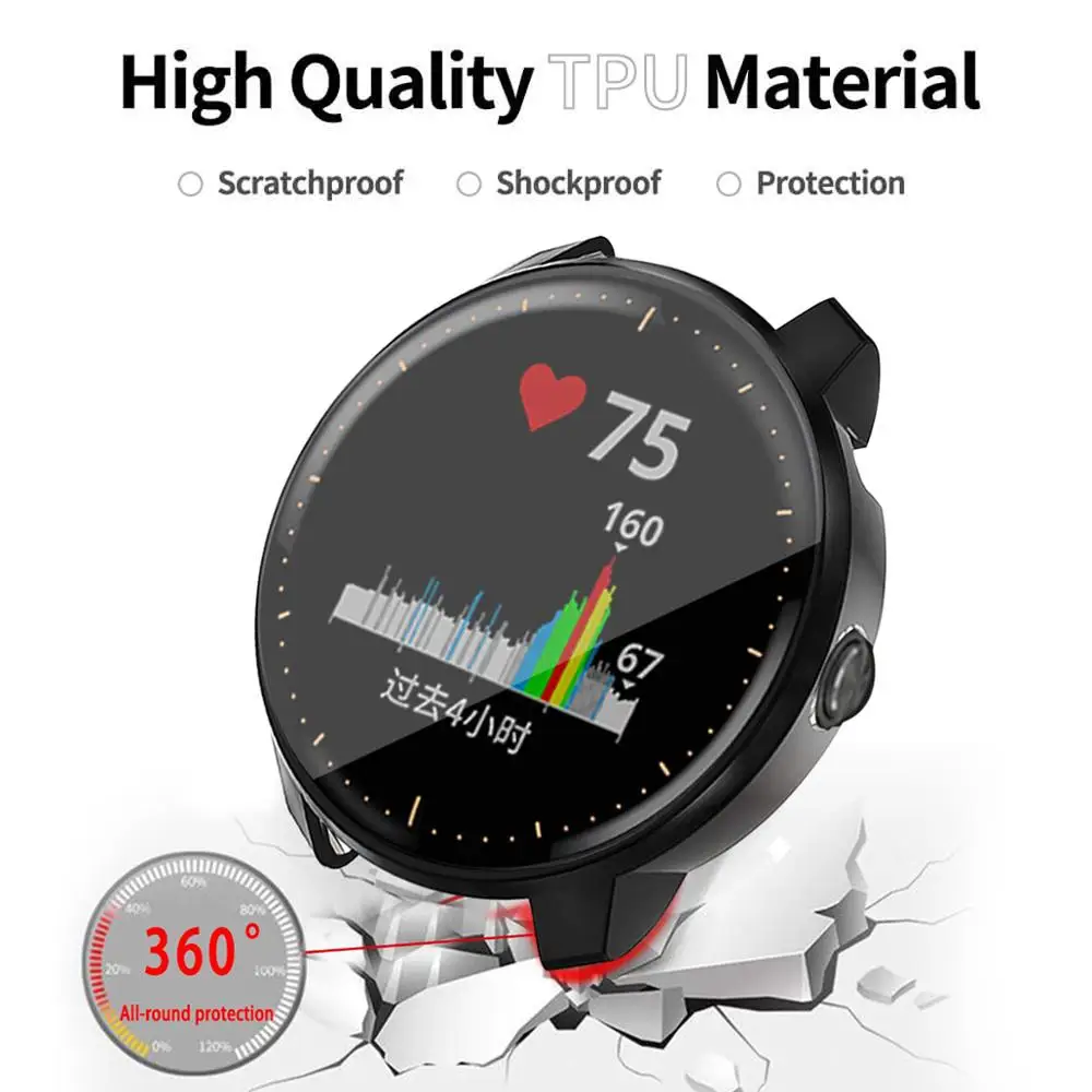 Защита для экрана устойчивый к царапинам мягкий чехол часов Garmin Vivoactive 3 Music/шнур/SQ