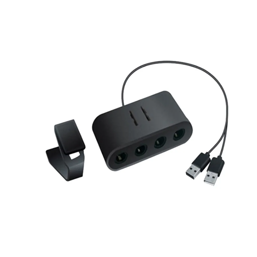 Конвертер для коммутатора/WiiU/PC/NGC 3 в 1 с 4 портами USB игрового кубического