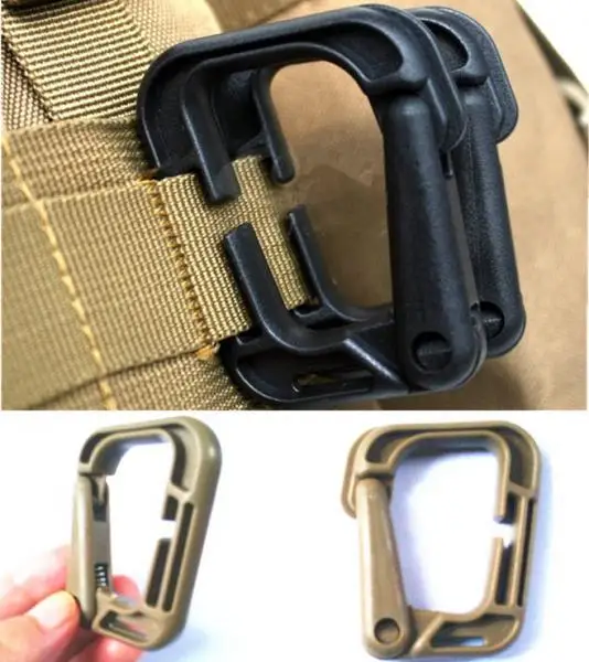 2 шт./упак. пластиковая многофункциональная скоба с D-образным кольцом для