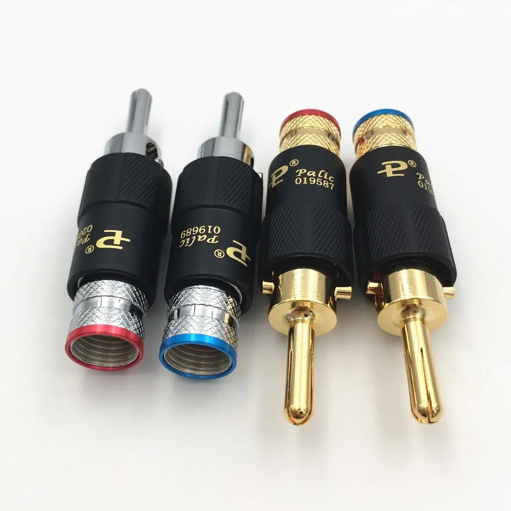 20 шт. HIFI Palic латунь позолоченный/посеребренный Банановый штекер аудиосигнала