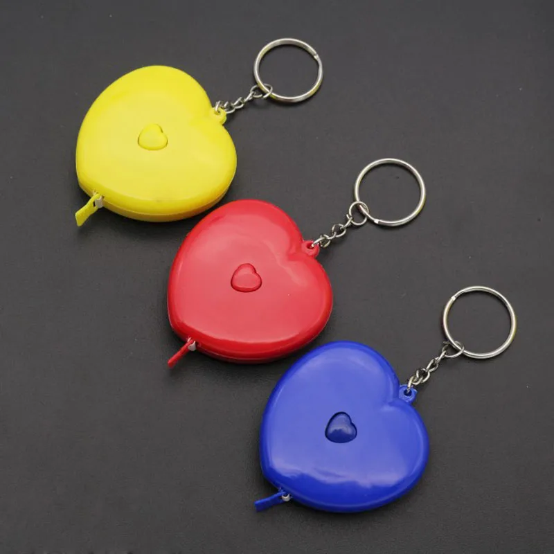 

200pcs Mini Small ABS Heart Shape Body Measuring Ruler Tape 60Inch 1.5M Wedding Party Favor And Gift Promotion Souvenir ZA5059