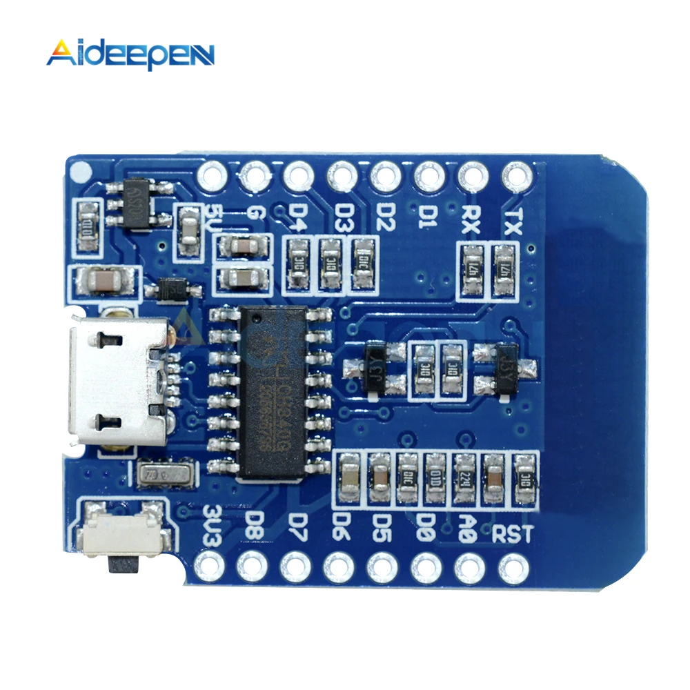 ESP8266 ESP12 ESP-12F CH340G модуль для Wemos D1 Мини WiFi макетная плата Micro USB 3 V на основе ESP-8266EX 11