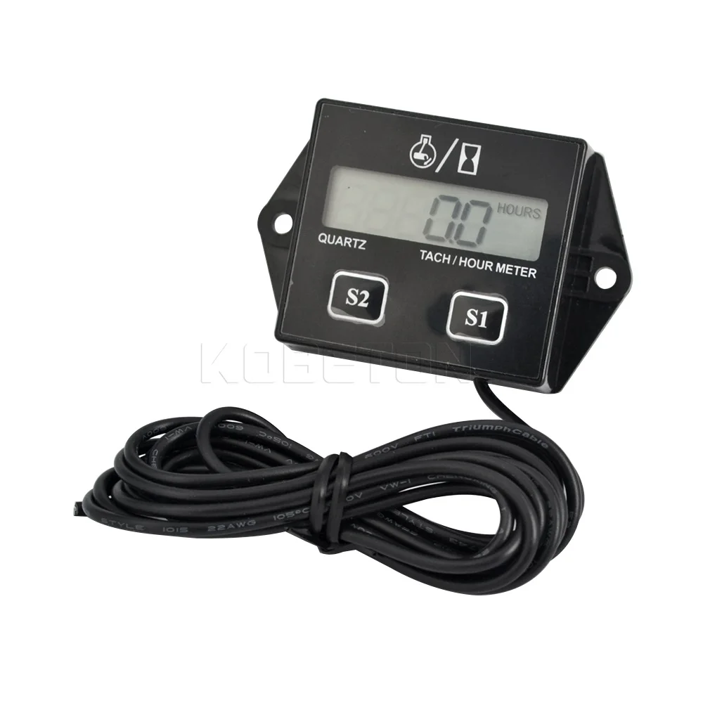 

Motorcycle Engine tach Hour Meter guage 12v LCD Display Waterproof Car Motor Boat Digital Tachometer For Motorbike