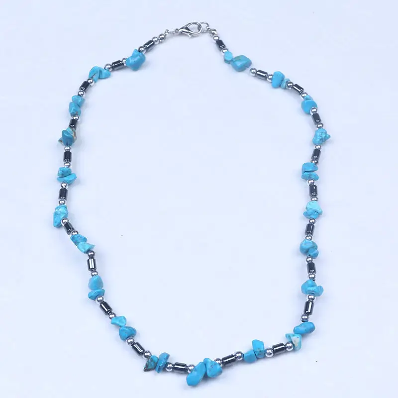 Новое поступление ожерелье чокер из полудрагоценных камней гематита и бисера