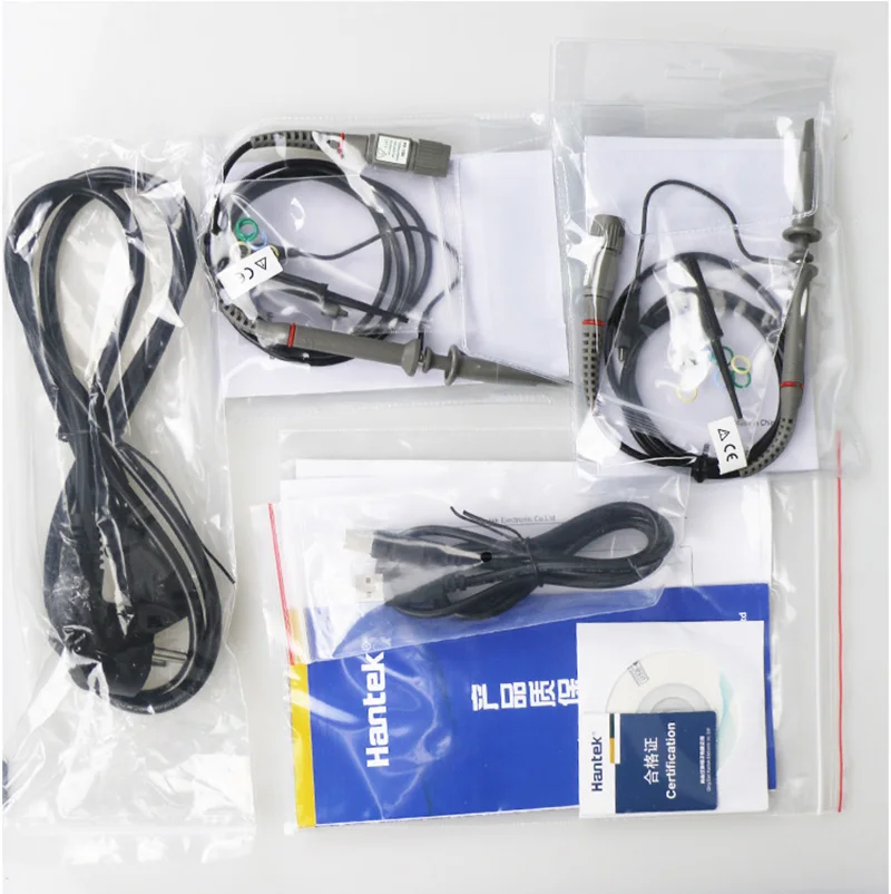 Цифровой осциллограф Hantek DSO5102P 100 МГц 2 канала 1 Гвыб/с 7-дюймовый TFT ЖК-дисплей |