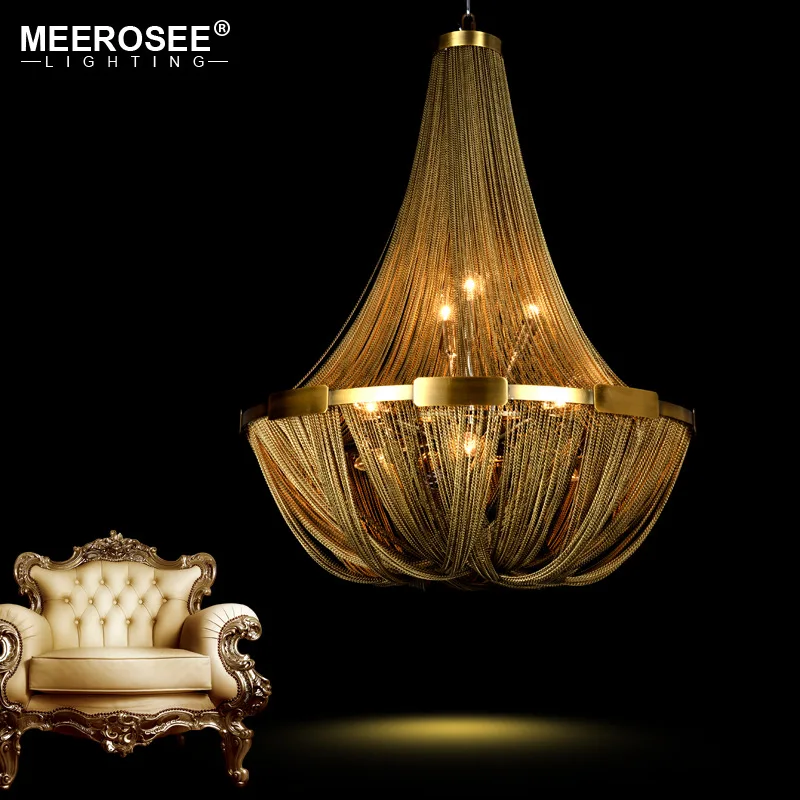 Новое поступление алюминиевая цепочка люстра французская Империя бронзовый
