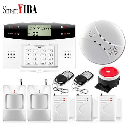 SmartYIBA домашняя охранная GSM сигнализация беспроводная 2G поддержка SMS & Набор