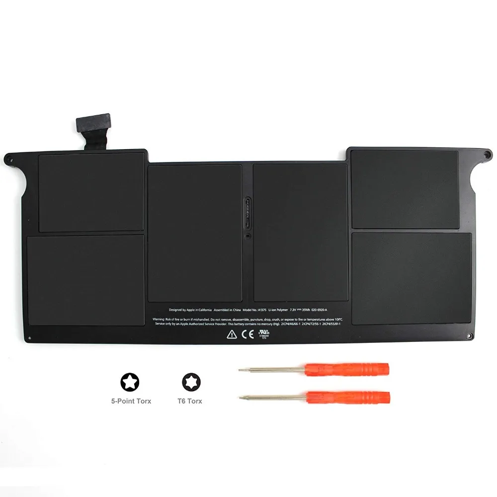 Оригинальный аккумулятор A1375 для MacBook Air 11 &quotA1370 Late 2010 MC506LL/A MC505LL/A 661 5736 MC505 020 6920 A B