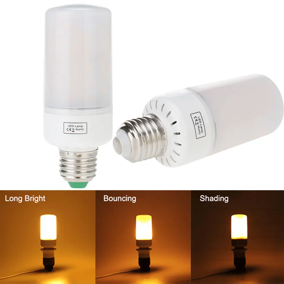 Новое поступление 5 Вт 2835 SMD светодиодная лампочка E27 B22 E26 1800K желтая Мерцающая