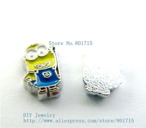 10 шт. мультяшный персонаж плавающий медальон стеклянный Шарм Для плавающего