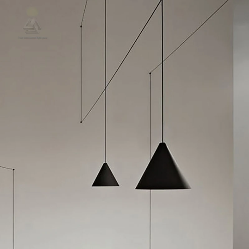 Скандинавский дизайнер креативная линия Подвесная лампа для гостиной спальни