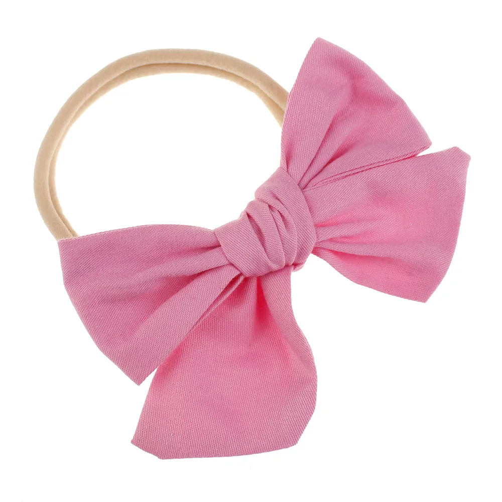 baby bows D9 Нейлоновая повязка на голову для волос, аксессуары для волос, Детская повязка на голову, бандо, Bebe Fille, повязки на голову для маленьких девочек, детская чалма, банты - Цвет: baby bows D9