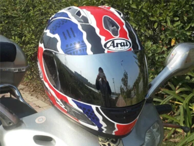 Серебристый Arai helmet RX 7 RR5 Doohan мотоциклетный шлем, шлем для бега, гоночный шлем, полное лицо - Цвет: Серебристый