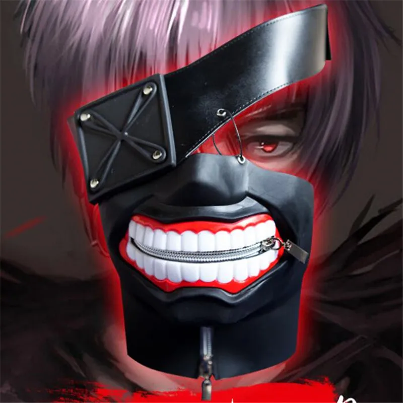Новая версия люкс латекс Токио вурдалак Кен Kaneki маска с регулируемой застежкой