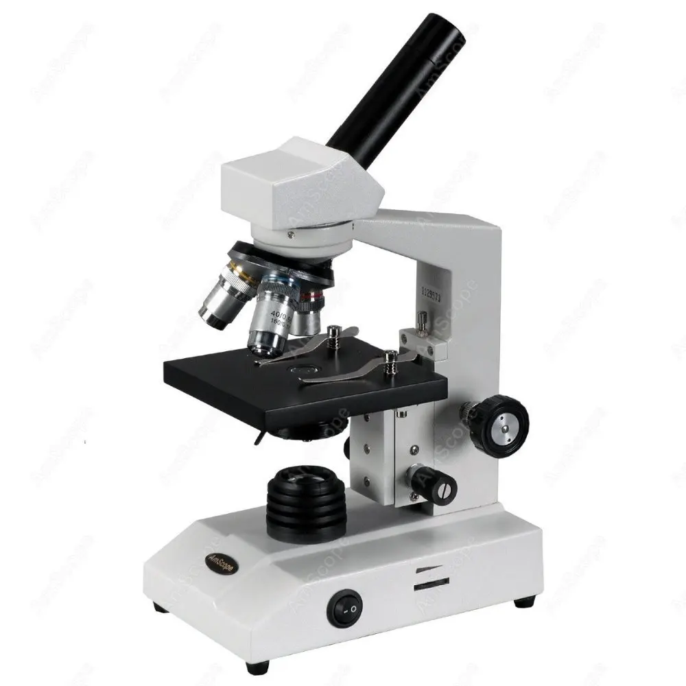 

Монокулярный клинический Биологический микроскоп -- AmScope поставляет монокулярный клинический Биологический микроскоп 40X-800X