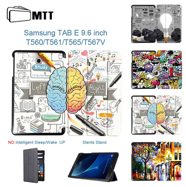 MTT чехол для samsung Galaxy Tab E 9,6 ''T560 SM-T560 T561 T565 T567V флип-чехол из полиуретановой кожи для планшета граффити защитный чехол