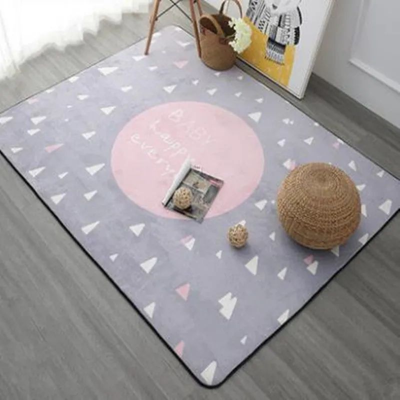 

fashion Carpet for Sale 100x150cm Thicken Soft Kids Room Play Mat Modern Bedroom Area Rugs Large Pink Carpets for Living Room