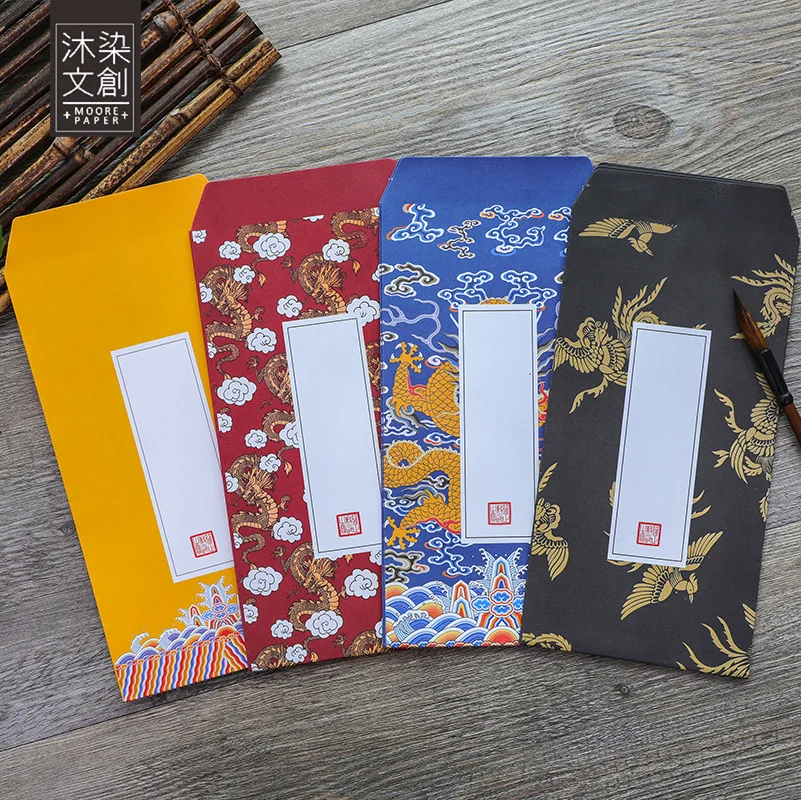 

9 Pcs/Set 3 Envelopes+6 Letter Papers Ancient Chinese Emperor Series Letter Envelope Set Stationery Christmas Gift