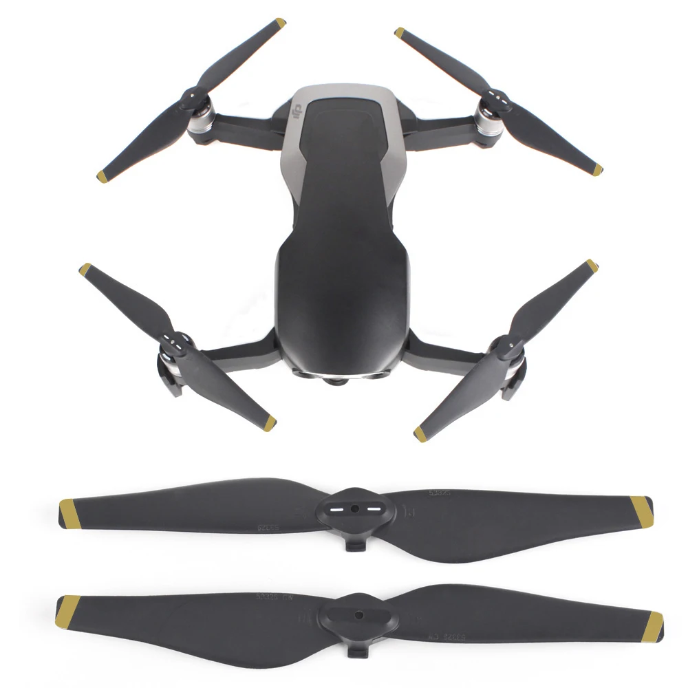 2pcs Folding Paddles Quick Release 5332S Propeller CCW CW Props Blades White Golden Drone Camera Accessories for DJI Mavic Air |